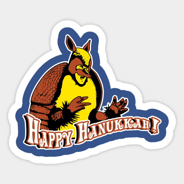 Friends: Holiday Armadillo Sticker by dutyfreak